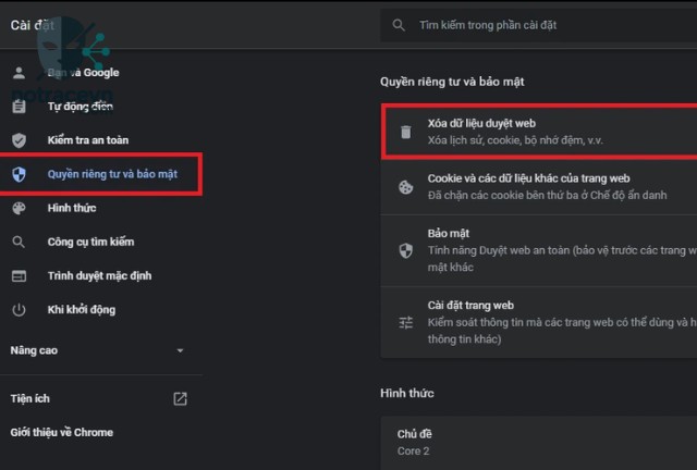 Các bản cập nhật trình duyệt thường bao gồm các bản vá bảo mật quan trọng